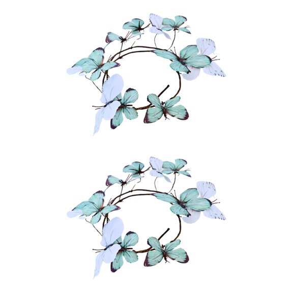 Colorful Butterfly Silk Flower Bouquets 3D Textured Branch For Table Top Centerpieces Or Party Decoration