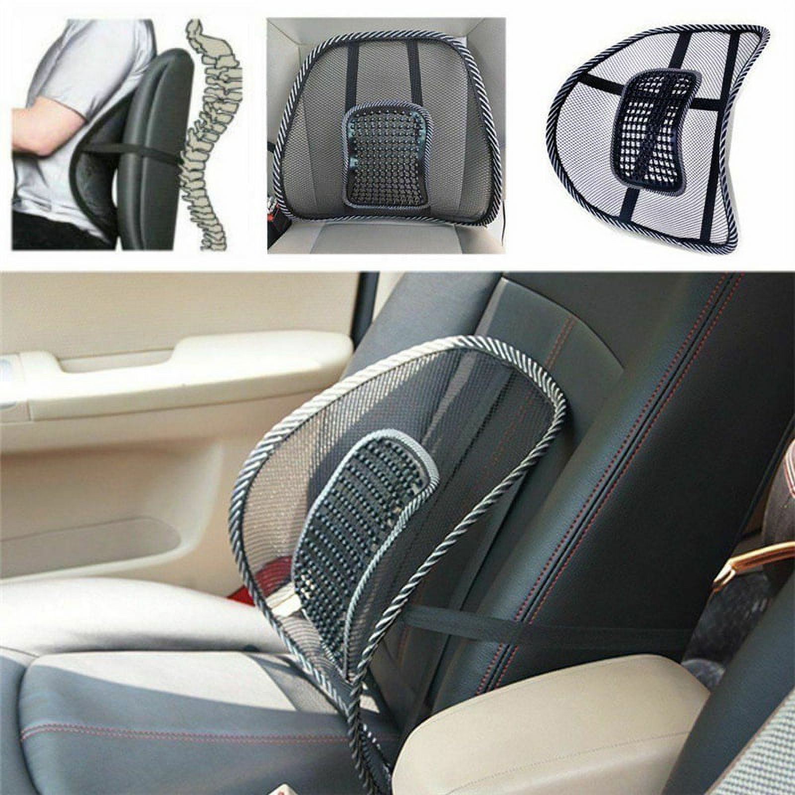 MeiBoAll Standard Size Ventilated Seat Cushion with Lumbar Support, Air  Flow Breathable Back Support Cushion, Car Seat Cushion Cool Pad for Comfort
