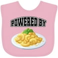 thumbnail image 3 of Inktastic Powered by Macaroni and Cheese Boys or Girls Baby Bib, 3 of 4