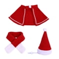 thumbnail image 4 of Supvox 3-Piece Red Cat Costume Set for Christmas Party, Holiday Pet Clothing Accessories for Cats, 4 of 8