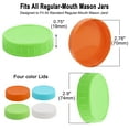 thumbnail image 4 of PP Mason Jar Lids Regular Mouth Mason Canning Jars Top Lids Food Storage 24 Pack Assorted Color, 4 of 7