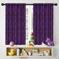thumbnail image 5 of Blackout Kids Curtains,Purple Black Ornament Eye Pattern Childrens Insulated Curtains Set Of 2,Bedroom Essentials,Toddler Room Decor 42"x54", 5 of 5