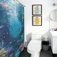 thumbnail image 4 of Mermaid Glitter Fish Scale Girls Waterproof Polyester Quick-Drying Shower Curtain for Bathroom with 12 Hooks, 4 of 6