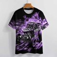 thumbnail image 3 of Racing And Flag Women's T-Shirt Short Sleeve T Shirts Tops Tee Ladies Loose T, 3 of 6