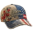thumbnail image 3 of TOWED22 250 Anniversary USA Hat – United States 250th Anniversary Adjustable Patriotic Baseball Cap, Commemorative American for Men& Women A, 3 of 9