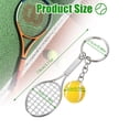 thumbnail image 3 of Injueey Mini llavero de raqueta de tenis, 2 piezas, moderno y práctico, ligero para entusiastas del tenis Teléfono y Comunicación, 3 of 6