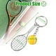 thumbnail image 2 of Cateissary 2 unids/set llavero de raqueta de tenis ligero compacto y moderno imprescindible para regalos de fanáticos del tenis Teléfono y Comunicación, 2 of 6
