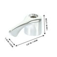 thumbnail image 3 of Shisuyan D-Shaped Switch Handles Silver 10Pcs Abs Material For Bathroom And Kitchen, 3 of 8