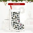 thumbnail image 4 of Daiia Cool Camera Print Christmas Stocking，18"Large Knitted Xmas Stocking for Kids, Family Stocking for Fireplace Christmas Holiday Party Decoration, 4 of 7