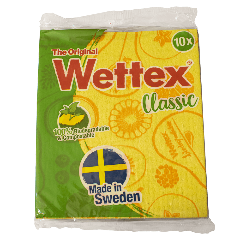 Wettex Original Swedish Dishcloths 10 Pack EcoFriendly Absorbent