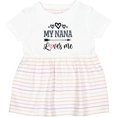 thumbnail image 3 of Inktastic My Nana Grandma Loves Me Girls Girls Baby Dress, 3 of 5