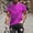 Purple, variant on Up to 65% off USSUMA Colors Tshirt Graphic Holiday T Shirts Lapel Collar Long Sleeve Tee Tops for Man Trendy Athleisure T-Shirts Yellow L
