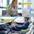 thumbnail image 2 of Electric Lunch Box Food Heater - Upgraded Fast Heating Lunchbox Food Warmer for Car and Home with 2 Compartments Removable 304 Stainless Steel Container, SS fork & spoon and Carry Bag, 2 of 7