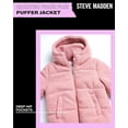 Steve Madden Girls’ Winter Jacket Sherpa Fleece Quilted Puffer Coat