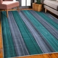 thumbnail image 3 of Rustic Decorative Rug, Vertical Wooden Planks Image Cottage Cabin Life in Countryside Theme, Quality Carpet for Bedroom Dorm and Living Room, 6 Sizes, Teal, by Ambesonne, 3 of 4