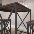 thumbnail image 4 of HomeFare Brookdale Table à Manger en Bois avec 2 Tabourets en Brun, 4 of 7