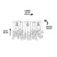 thumbnail image 5 of Candil de Cristal Cortado Gamalux Williams Krystal Ojo de 4 Luces, 5 of 5