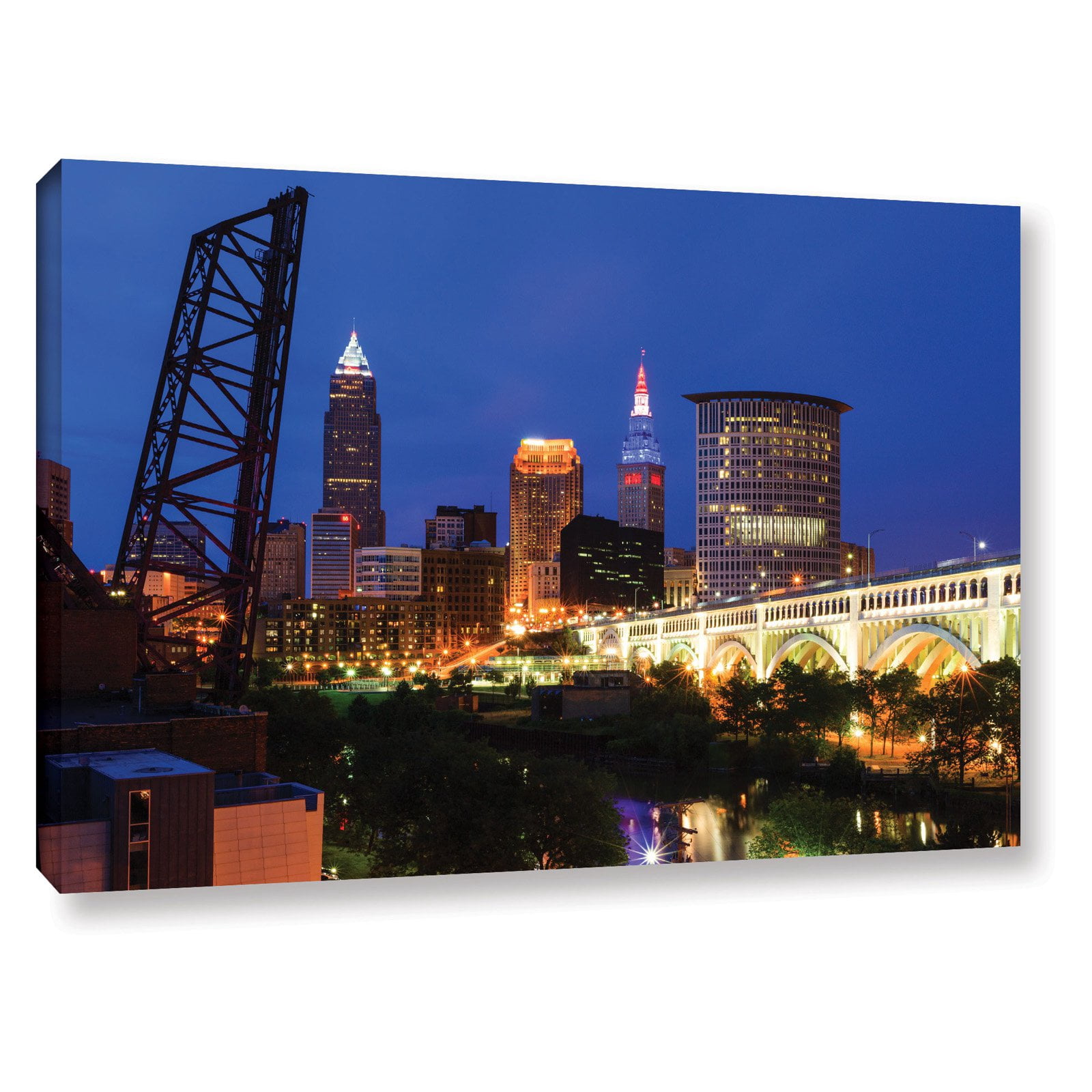 Cody York "Cleveland 21" Floater-Framed Gallery-Wrapped Canvas