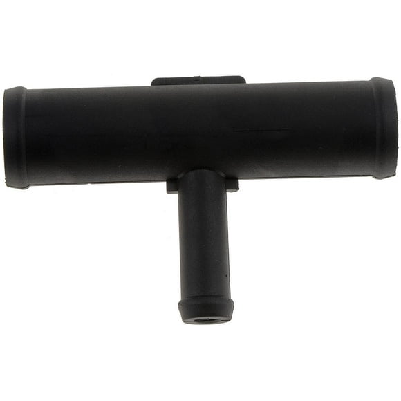 Help By Dorman Heater Hose Fitting 47112 Tee Connector; 3/4 Inch Hose Barb Main; 3/8 Inch Hose Barb Tap; Tee Connector; Natural; Black; Plastic
