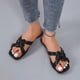 thumbnail image 1 of Pantuflas frescas de playa de fondo plano con punta abierta tejida para ropa de vacaciones de ocio para mujer Wmkox8yii ytu2999, 1 of 7