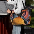 thumbnail image 7 of Daiia Abstract Pattern Penguin Beach Travel Bag - Water-Resistant Beach Bag, Lightweight Tote with 7 Pockets for Women and Men - Gym,Pool,Camping,Reusable Grocery Bag, 7 of 7
