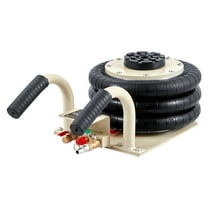 VEVOR Air Jack, 3 Ton/6600 lbs Triple Bag Air Jack, Airbag Jack with Six Steel Pipes, Lift up to 17.7 inch/450 mm, 3-5 s Fast Lifting Pneumatic Jack, with Short Handles for Car Repair, (white)