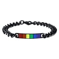 thumbnail image 4 of 2 piezas Rainbow Lover pulseras joyería simple para Navidad Di Yuyangstore Pareja Pulsera, 4 of 8