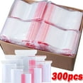 thumbnail image 2 of 100/300Pcs Thicken Zipper Sealed Bags Clear Plastic Storage Bag for Small Jewelry Food Packing Reclosable Zippers Sealing Bag A-7x10cm 100 PCS, 2 of 6