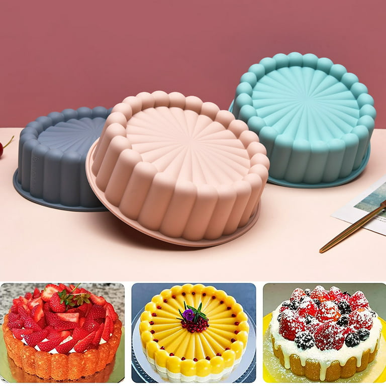 8 Inch Silicone Cake Pan for Baking Round Cake Molds Baking Pan
