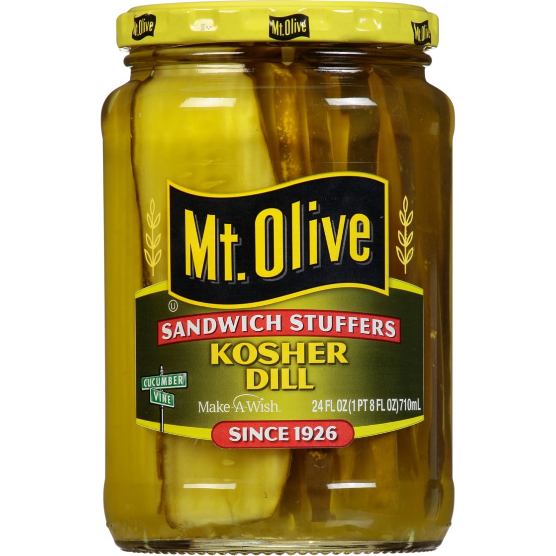 Mt. Olive Large Slices Kosher Dill Jumbo Pickle Sandwich Stuffers
