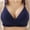 Dark Blue, variant on Push Up Bra Woman's Printing Gathered Together Daily Bra Underwear No Rims Best Bras for Big Busted Women on Clearance