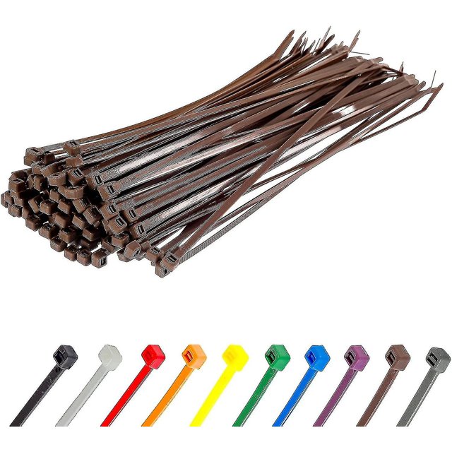 Sujetacables largos plateados para servicio pesado, 370 mm x 4,8 mm, paquete de 100, cremallera de nailon premium
