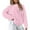 Pink, variant on Fiaer Womens Sweater Plus Size Knitted Pullover Crew Neck Long Sleeve Solid Warm Thermal Fashion Tops White XS