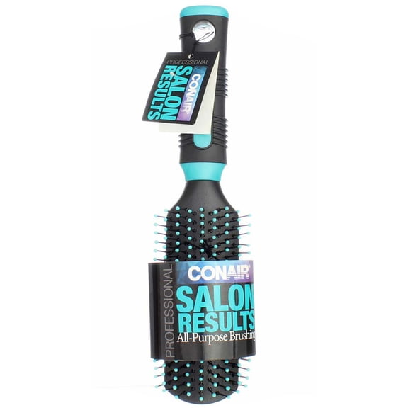 Conair Salon Results Birstle Hair Brush, Black & Teal (2 pack)