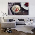 thumbnail image 2 of ARTCANVAS Strawberry Fruit Yogurt Restaurant decor Canvas Art Print - Size: 60" x 40" (0.75" Deep) (3-Piece), 2 of 9