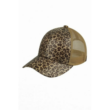 CC Sequin Leopard Baseball Cap