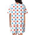 thumbnail image 3 of Xecao Red Blue Polka Dots print Swimsuit for women, Summer-ready, sporty style.Quick-dry fabric. Many sizes & colors., 3 of 9