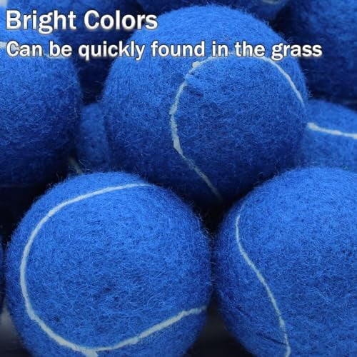 Tennis Balls, 20 Pack Training Tennis Balls,High Elasticity Practice Tennis for Beginner, Exercise Playing Balls for Pet Dog Dark Blue