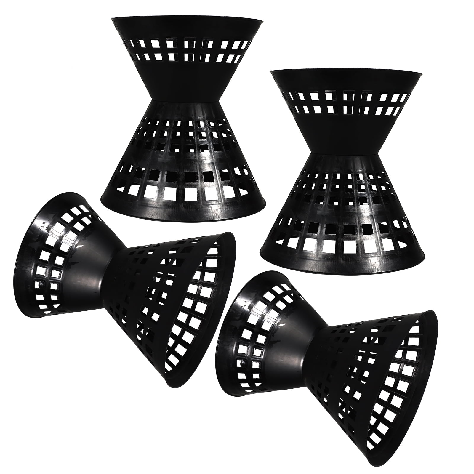 4 Pcs Compartment Flower Packaging Liner Bride 27.00X25.00X25.00CM Black