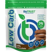 BioTrust Low Carb Natural and Delicious Protein Powder Whey and Casein Blend from Grass-Fed Hormone Free Cows, Non GMO, Soy Free, Gluten Free, Hormone and Antibiotic Free (6 Flavors) (Chocolate)