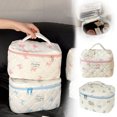 thumbnail image 1 of Ganfancp Bolsa de Maquillaje con Gran Valor y Gran Capacidad Bolsa de Maquillaje de Viaje Bolso Portátil Bolsa de Almacenamiento de Cosméticos Ofertas Del Día Liquidación 1* Neceser de Viaje, 1 of 4