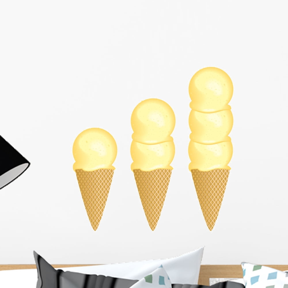 Ice Cream Scoops Wall Mural by Wallmonkeys Peel and Stick Graphic (18