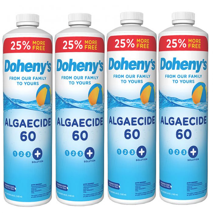 Doheny's Algaecide 60 4 Quarts + 32oz FREE (4 x 40 oz. Bottle) With