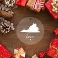 thumbnail image 5 of Koyal Wholesale US State Round Clear Acrylic Christmas Ornament, Virginia Home, Long Distance Christmas Ornament Ideas, 5 of 5