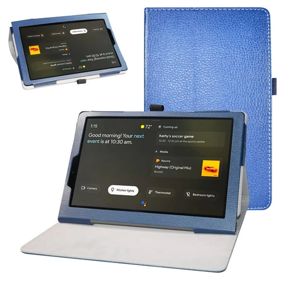 Labanema 10.1" Lenovo Yoga Smart Tab YT-X705F Case, PU Leather Folio Stand Protective Case, Cover for 10.1" Lenovo Yoga Smart Tab YT-X705F (Dark Blue)