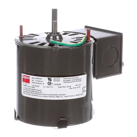 Dayton HVAC Motor,1/25 HP,3000 rpm,115V,3.3 71218134M