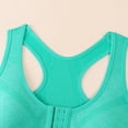 thumbnail image 4 of Women's Wireless Push Up Bra Seamless No Underwire Front Closure Bra Soft Breathable Comfort Wireless Bra Mint Green, Size L, 4 of 9