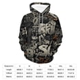 thumbnail image 7 of LAOLIUSN Men’s Graffiti Hoodie All-Over Print 3D Abstract Streetwear Graphic Pullover Sweatshirt, Stretch Fabric, S–4XL, 7 of 7