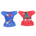 thumbnail image 1 of 2 unids Navidad Bebé Pantalones de entrenamiento recién nacidos lavables Pantalones de pañales (color surtido), 1 of 5