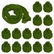 thumbnail image 1 of Uxcell 65cm/26" Medias de Tela de Flor de Nylon para Manualidades DIY, Verde Militar, Paquete de 15, 1 of 7